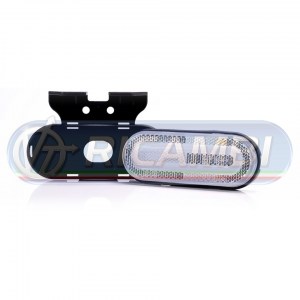 FANALINO INGOMBRO STRISCIA A LED A ELLISSE C/STAFFA BIANCO